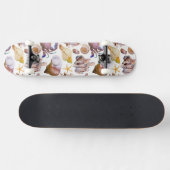 Aquarell-Seeleben-Muster 4 Skateboard (Horizontal)