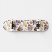 Aquarell-Seeleben-Muster 4 Skateboard (Horizontal)