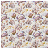 Aquarell-Seeleben-Muster 4 Stoff (Muster)