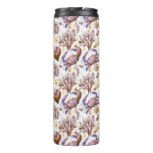 Aquarell-Seeleben-Muster 4 Thermosbecher (Rückseite)