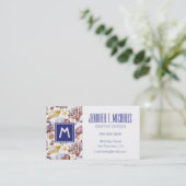 Aquarell-Seeleben-Muster Visitenkarte (Stehend Vorderseite)