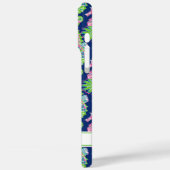 Aquarell-Seepferdchen-Monogramm Case-Mate iPhone Hülle (Rückseite / Links)