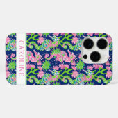 Aquarell-Seepferdchen-Monogramm  Case-Mate iPhone Hülle (Rückseite (Horizontal))