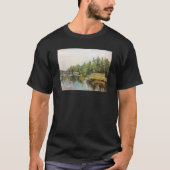 Aquarell Seepromenade Albergo Colmanicchio T-Shirt (Vorderseite)