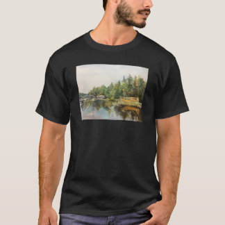 Aquarell Seepromenade Albergo Colmanicchio T-Shirt