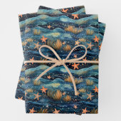 Aquarell Seestern  Geschenkpapier Set (Beispiel)