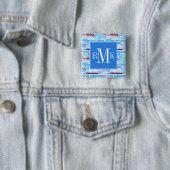 Aquarell-Segelschiff-Muster Button (Beispiel)