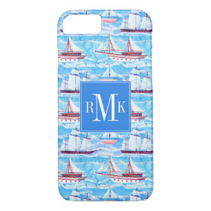 Aquarell-Segelschiff-Muster Case-Mate iPhone Hülle