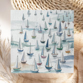 Aquarell-Segelschiffe auf See Nautical Puzzle