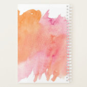 Aquarell Sei ein Einhorn in einem Pferdefeld Planer (Rückseite)