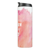 Aquarell Sei ein Einhorn in einem Pferdefeld Thermosbecher (Nach rechts gedreht)