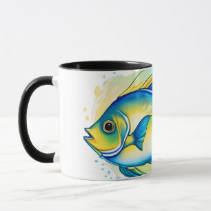 Aquarell-Serie: Engelhai Tasse