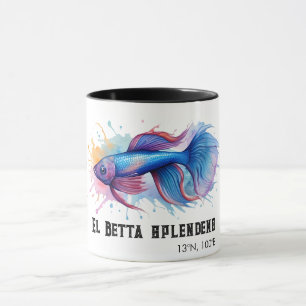 Aquarell-Serie: Kampffisch Tasse