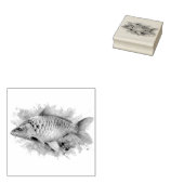 Aquarell-Serie: Karpfen Gummistempel (Stempel)