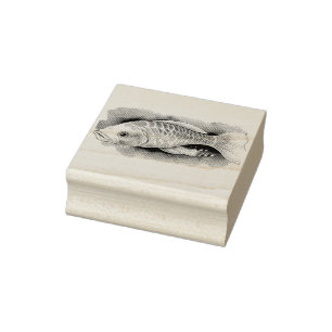 Aquarell-Serie: Koi-Fische Gummistempel
