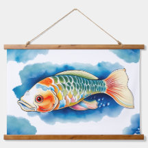 Aquarell-Serie: Koi-Fische