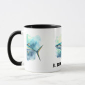 Aquarell-Serie: Makrele Tasse (Links)