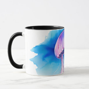 Aquarell-Serie: Qualle 2 Tasse