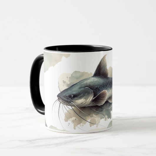 Aquarell-Serie: Wels Tasse (Vorderseite Links)