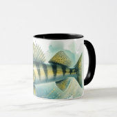 Aquarell-Serie: Zander/Walleye Tasse (VorderseiteRechts)