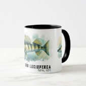Aquarell-Serie: Zander/Walleye Tasse (VorderseiteRechts)