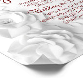 Aquarell Setzen Sie ein Ring-Brautparty-Spielzeich Poster (Ecke)