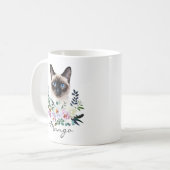 Aquarell Siamesenkatze Kaffeetasse (Vorderseite Links)