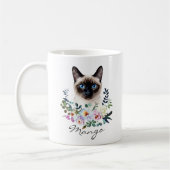 Aquarell Siamesenkatze Kaffeetasse (Links)