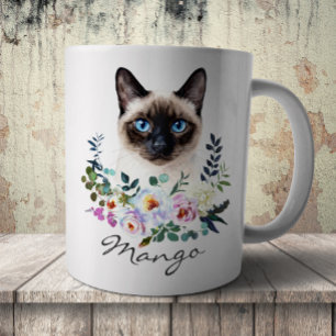Aquarell Siamesenkatze Kaffeetasse