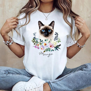 Aquarell Siamesenkatze T-Shirt