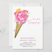 Aquarell Sie wurde ins Brautparty geschossen Einladung (Vorderseite)