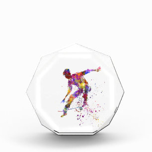 Aquarell-Skater Fotoblock