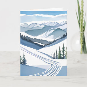 Aquarell Skiberg Karte