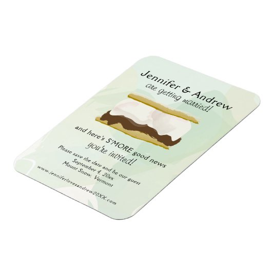 Aquarell S'mores Green Magnet (Linke Seite)