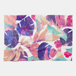 Aquarell Sommer-Blume 2 Geschirrtuch