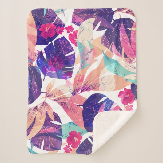 Aquarell Sommer-Blume 2 Sherpadecke (Vorderseite)