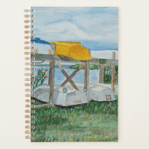 Aquarell Sommer-Ruderboote Planer