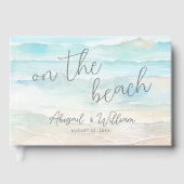Aquarell Sommer Strandhochzeit Gästebuch (Vorderseite)