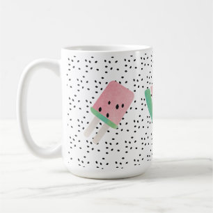 Aquarell-Sommer-Wassermelonen-Eiscreme-Pop Kaffeetasse