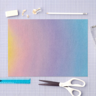 Aquarell-Sonnenaufgang-Kunst-Künstler-Gemälde gedr Seidenpapier