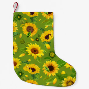 Aquarell-Sonnenblume 4 Kleiner Weihnachtsstrumpf