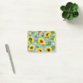 Aquarell-Sonnenblume 6 Post-it Klebezettel (Büro)