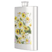 Aquarell Sonnenblume 7 Flachmann (Links)