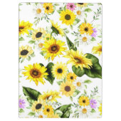 Aquarell Sonnenblume 7 Klemmbrett (Rückseite)