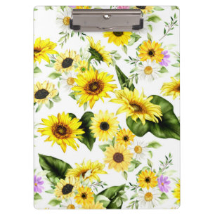 Aquarell Sonnenblume 7 Klemmbrett