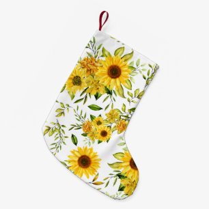 Aquarell-Sonnenblume 8 Kleiner Weihnachtsstrumpf