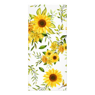Aquarell-Sonnenblume 8 Werbekarte