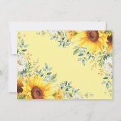 Aquarell Sonnenblume Affenjunge Mädchen Geburtstag Dankeskarte (Rückseite)