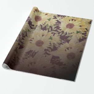 Aquarell-Sonnenblume Geschenkpapier