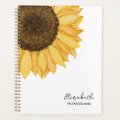 Aquarell-Sonnenblume Planer (Vorderseite)